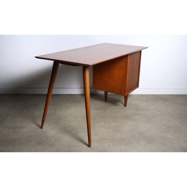 1960s Danish Modern Paul McCobb for Planner Group Tanker Desk For Sale In Orlando - Image 6 of 6