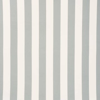 Sample - Schumacher Cabana Stripe Indoor & Outdoor Fabric in Grey For Sale