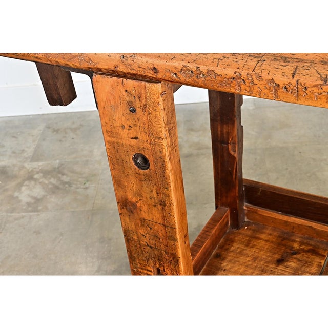 French 19th Century Carpenter's Workbench For Sale In Baton Rouge - Image 6 of 13