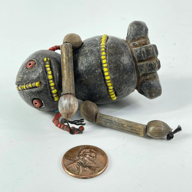 Early 20th Century Tikar Clay House God 2inch Cameroon For Sale - Image 9 of 9