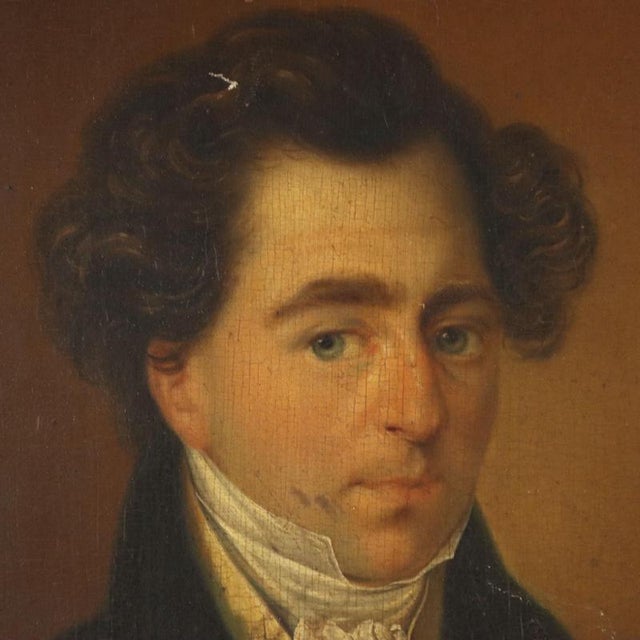 Central European School, Portrait of a Nobleman, 19th Century, Oil on Hardboard, Framed For Sale - Image 4 of 9