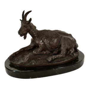 Chevre Allongee (Reclining Goat) C.1860 Sculpture