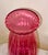 Pink Contemporary Ribbed Cranberry Pink Glass Vase - 16 Inches Tall For Sale - Image 8 of 10