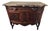 Antique Italian Renaissance Revival Walnut Marble Top Commode Sideboard Cabinet For Sale