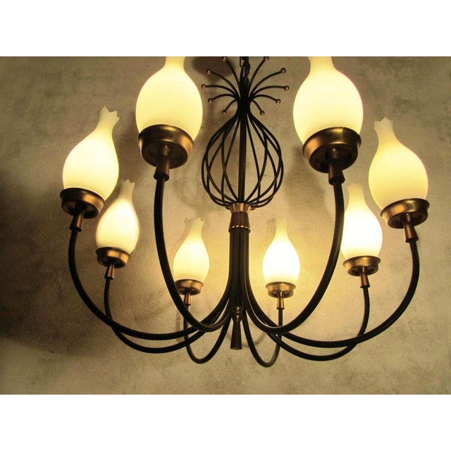 Vintage Chandeliers by Angelo Lelii for Arredoluce, Italy, 1950, Set of 2 For Sale - Image 15 of 18