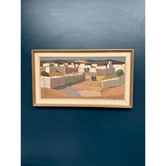 Rolf Norrman, Southern Village Landscape, 1950s, Oil Painting on Canvas, Framed For Sale - Image 12 of 18