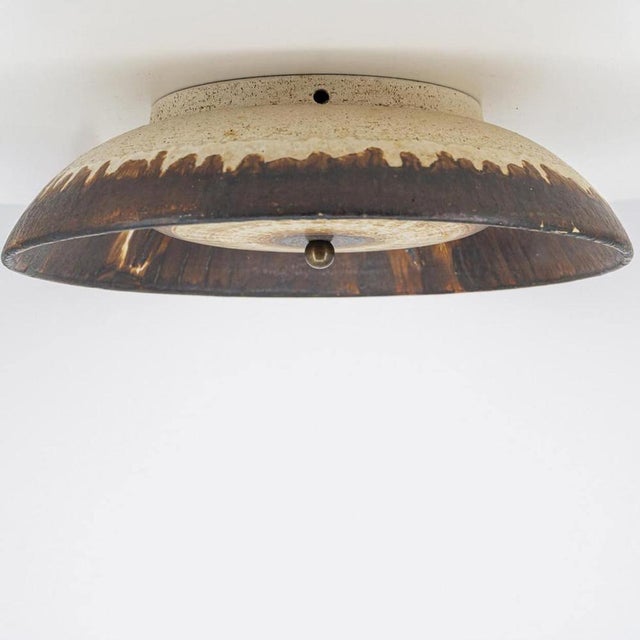 Wall Light with Brown and Beige Accents from Axella, Denmark, 1970s For Sale - Image 14 of 15