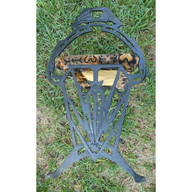 Early 20th Century Art Deco Bench Period Tapestry Cover For Sale - Image 9 of 10