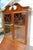 Brown Vintage Georgian Revival Flame Mahogany Secretary Desk Bookcase With Glass Doors, Circa 1940s–1950s For Sale - Image 8 of 18