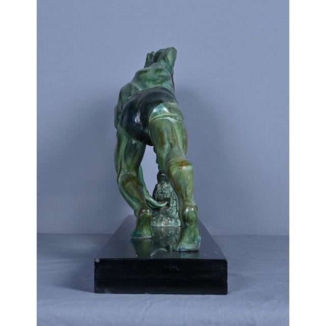 Art Deco Allegory of Strength, 1940, Bronze For Sale - Image 13 of 16
