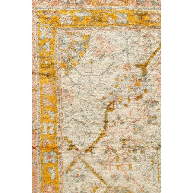 Ivory Angora Antique Oushak Rug - 8'5" x 11'2" For Sale - Image 4 of 12