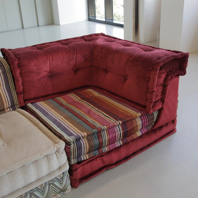 Mah Jong Sofa by Hans Hopfer for Roche Bobois, 1971, Set of 4 For Sale - Image 6 of 11