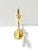 1980s Hollywood Regency Sculptural Brass Floral Candlestick Centerpiece For Sale - Image 4 of 7