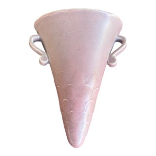 Art Nouveau Rookwood Pottery Rosy Pink Wall Pocket - 1926 - Mint Condition - Extremely Rare For Sale