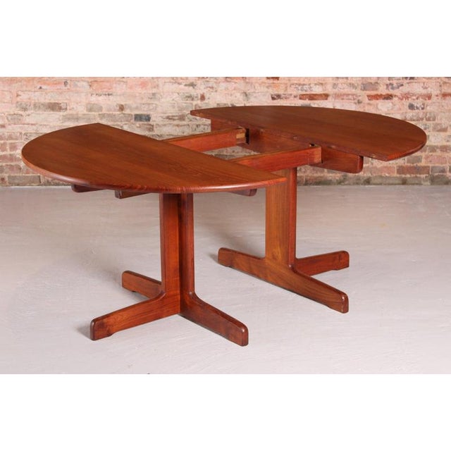 Mid-Century Danish Teak Extending Dining Table, 1960s For Sale - Image 4 of 13