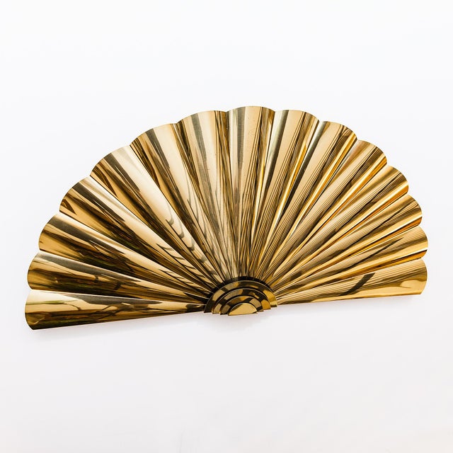 Brutalist 1980s Large Brass "Sunrise" Wall Sculpture by Curtis Jere, Signed For Sale - Image 3 of 15