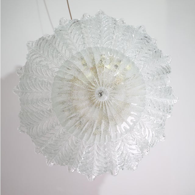 Transparent 1970s Taormina Murano Ceiling Light and Murano Glass Wall Light - Set of 3 For Sale - Image 8 of 14