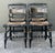 Farmhouse Vintage Hand Painted Hitchcock Chairs - Set of 4 For Sale - Image 3 of 12