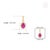 Peitite Certified Natural Ruby & Diamond Halo Cluster Pendant in 14k Yellow Gold For Sale - Image 11 of 14