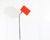 George Kovacs Mid 20th Century Chrome Red Box Shade Floor Lamp by Robert Sonneman for George Kovacs For Sale - Image 4 of 9