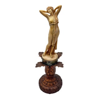 Art Deco Figural Ivorine Sculpture After Ferdinand Preiss, Circa 1925 For Sale