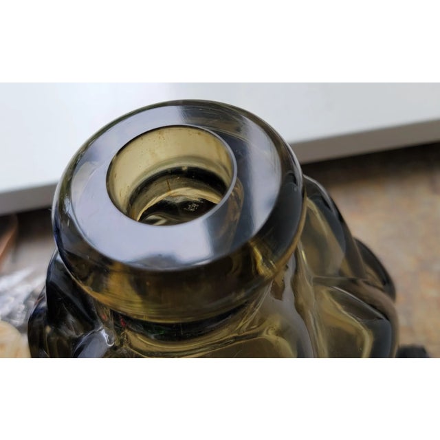 Archimede Seguso for Girolamo Luxardo Alabastro Murano Squirrel 1960's Decanter Glass Sculpture Signed For Sale - Image 10 of 12