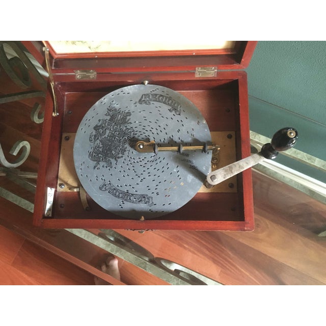 Wood Antique Early 1900’s Regina Music Box For Sale - Image 7 of 12