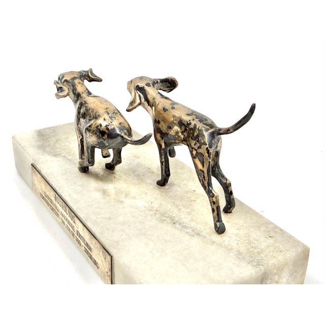 Early 20th Century S. Kirk & Sons Sterling Silver Foxhounds Sculpture Limited Edition For Sale - Image 10 of 15