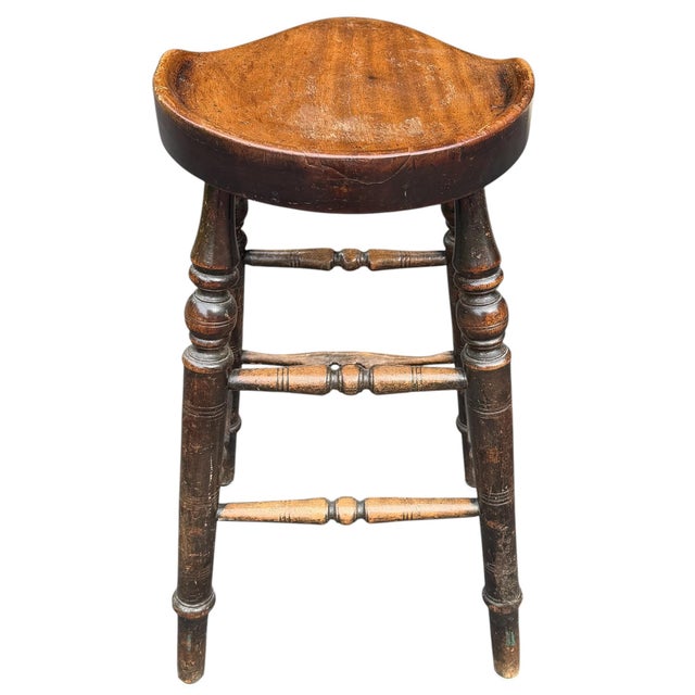 19th Century English Pub Stool For Sale In Chicago - Image 6 of 15