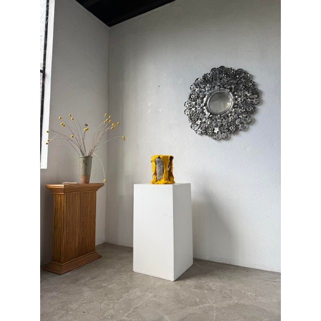 Vintage Mexican Metal Mirror, 1960s For Sale - Image 6 of 18