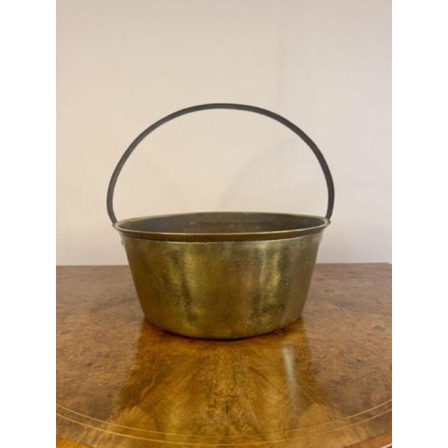 19th Century Antique Victorian Brass Jam Pale, 1860 For Sale - Image 5 of 5