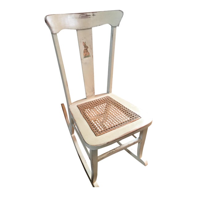 Shabby Chic Antique Rocker for Nursery or Child’s Room For Sale