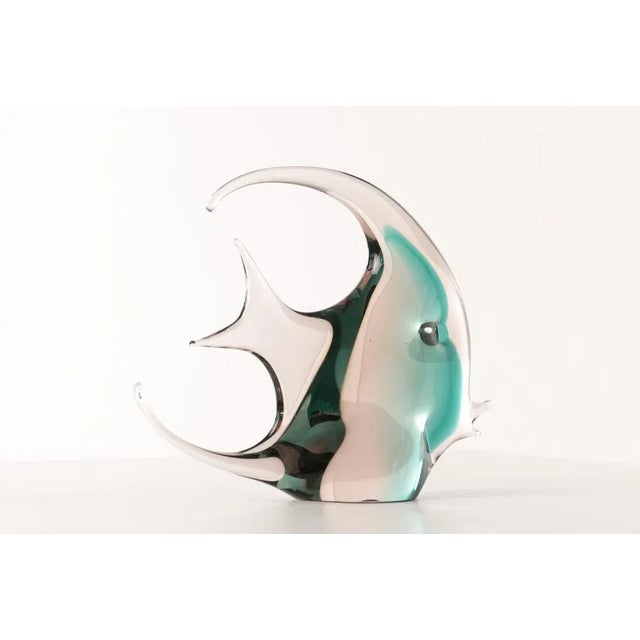 Italian Murano Scalar Fish Sculpture, 1965 For Sale - Image 4 of 7