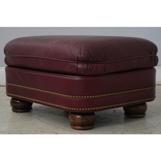 Hancock & Moore Leather Chair & Ottoman For Sale - Image 12 of 18