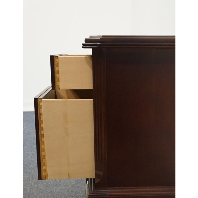 Brown Bassett Furniture Eden House Collection Solid Cherry Traditional Style 26" Two Drawer Nightstand 2083-0270 For Sale - Image 8 of 12