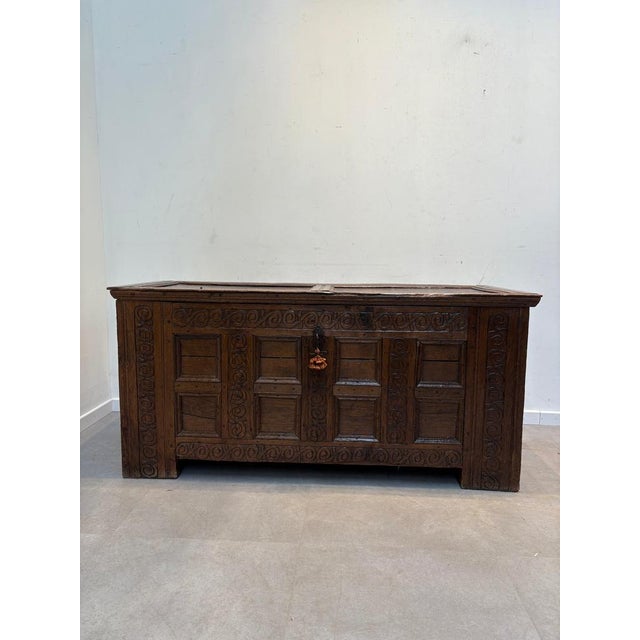 19th Century Oak Chest For Sale - Image 17 of 17