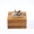 Wood Modernist Bookmatched Walnut Decorative Box With Smoky Quartz Embellishment For Sale - Image 7 of 10