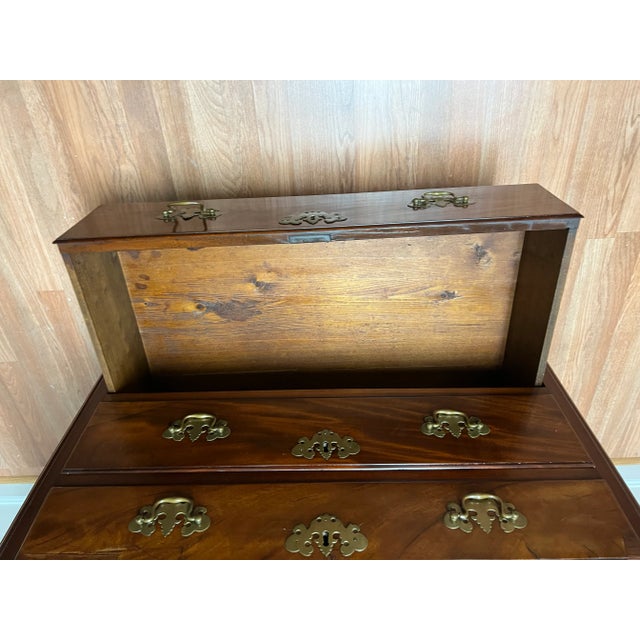 Antique Chippendale Style Ball and Claw Feet Mahogany 4 Drawer Chest of Dresser For Sale - Image 15 of 15