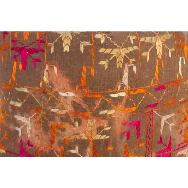 Nitya Antique Indian Folk Pillow For Sale - Image 4 of 10