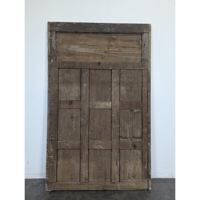 Patinated Trumeau Mirror with Antique Decoration, 19th Century For Sale - Image 9 of 12