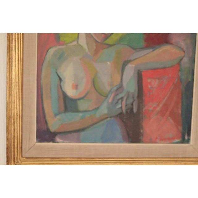 Margareta Wallin, Model, 1960s, Oil on Panel, Framed For Sale - Image 5 of 17