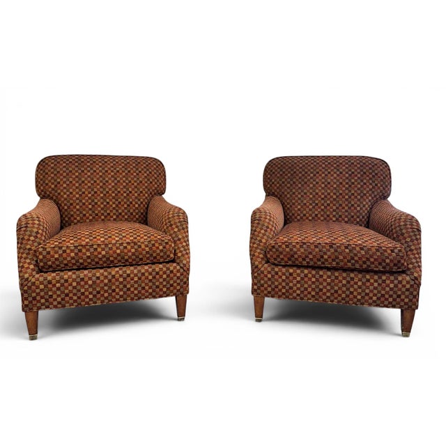 Classic Lewis Mittman Lounge Chairs & Ottoman - 3 Piece Set For Sale - Image 10 of 13