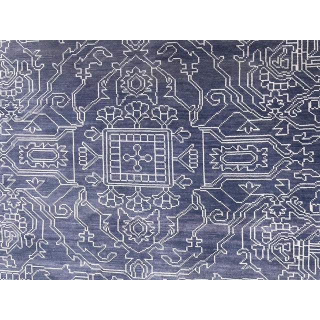 Handmade Heriz Design Rug. 9'7" X 11'5" For Sale - Image 4 of 4
