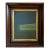 “River Moss" Abstract Art in Antique Frame, Transitional Living Room Art by JTS For Sale