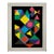 Attributed to Baladine, 1960's Baladine Op Art KInetic Screenprint Lithograph Vibrant Mod Neon Colors For Sale