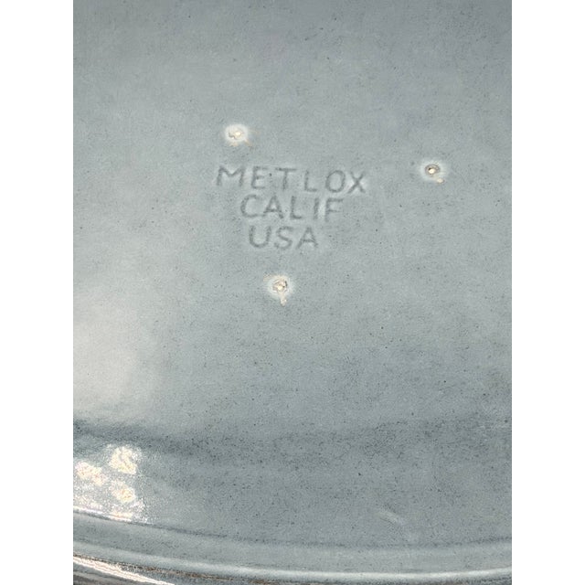 1930s 1930s Metlox Poppytrail "Early California" Pottery 200 Series Deep Serving Platter For Sale - Image 5 of 5