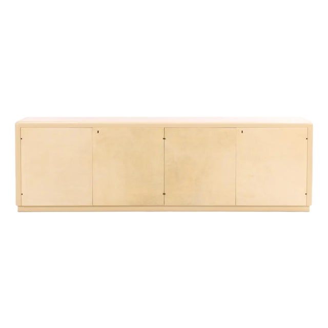 Mid-Century Parchment Sideboard Attributed to Churba, C. 1960 For Sale
