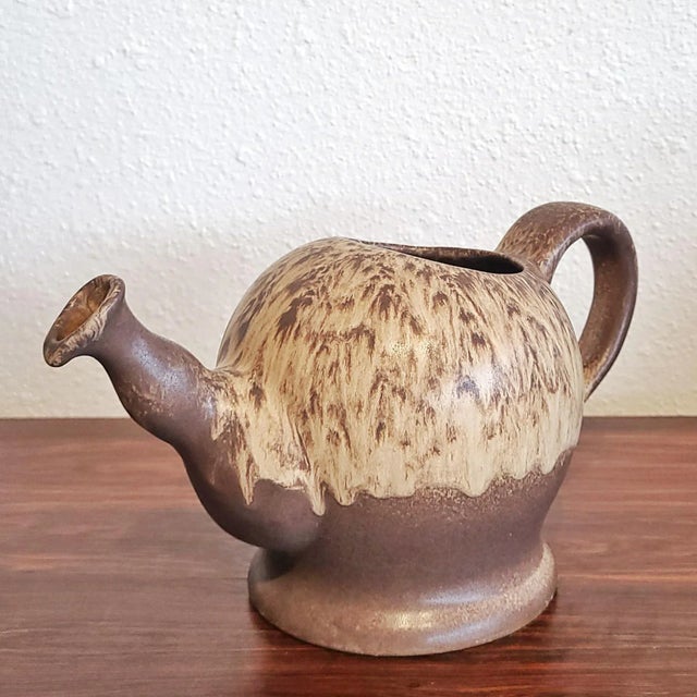 Silberdistel Keramik Lava Glaze Watering Jug For Sale In Austin - Image 6 of 11