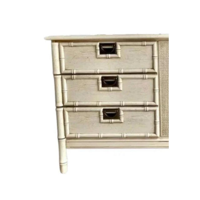 Timeless, Palm Beach chic design- this vintage dresser is the perfect size for a changing table with spacious drawers and...