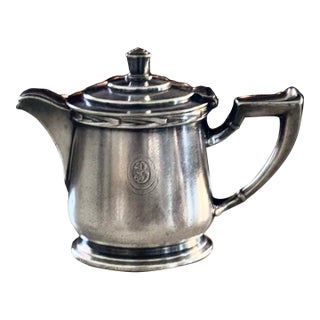 1940s Hotel Silver Teapot Biltmore Dayton For Sale